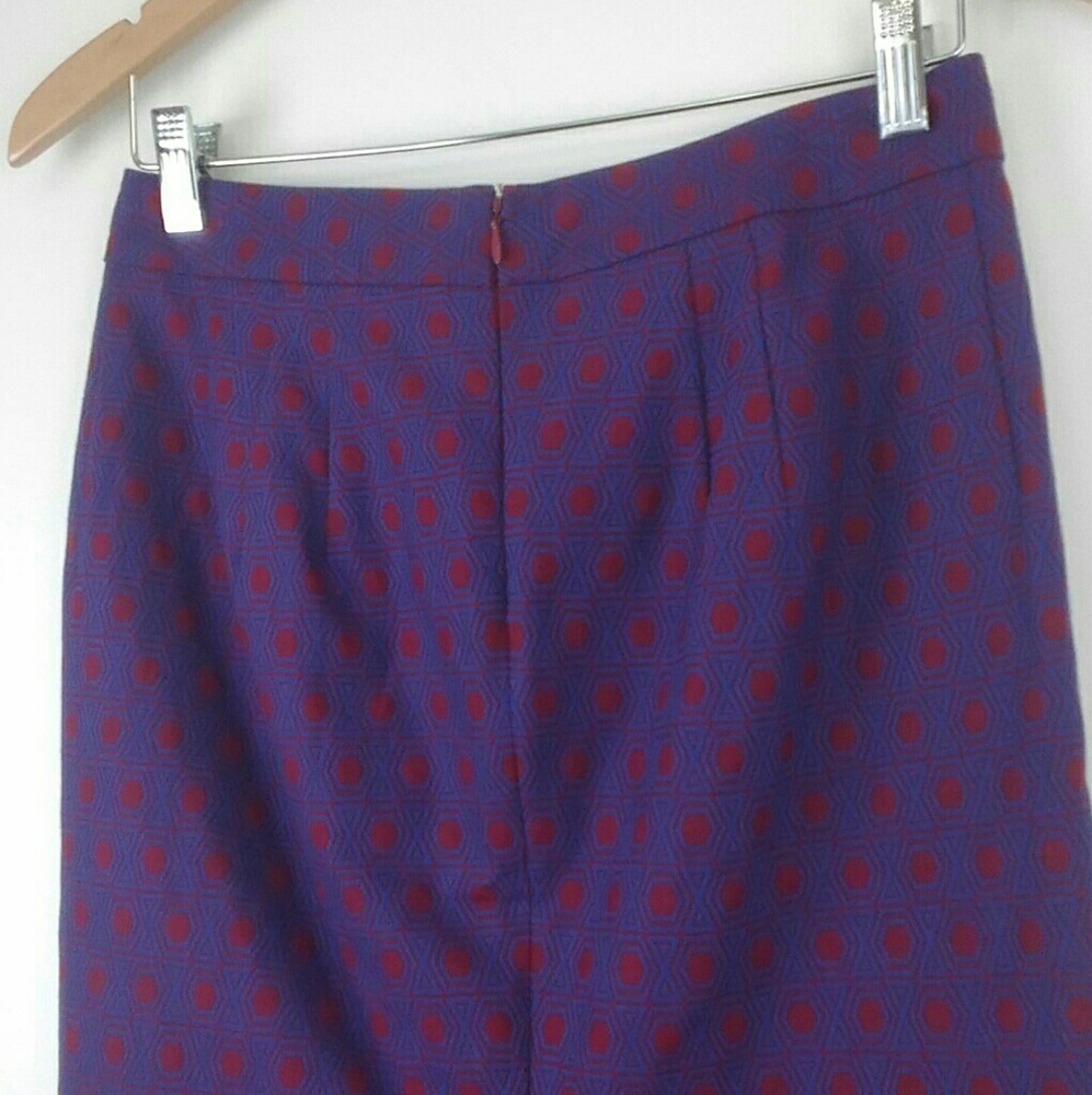 Fossil Skirt Geometric Print Size 4 - Picture 4 of 8